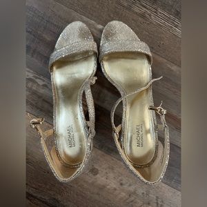 Michael Kors Gold Heels